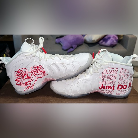 Nike foamposites “university red” gradeschool 7y
